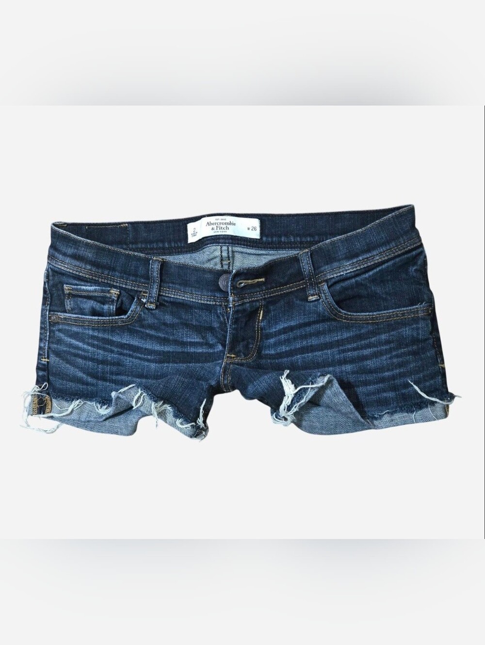 Abercrombie & Fitch Low Rise Denim Shorts Size 2/26